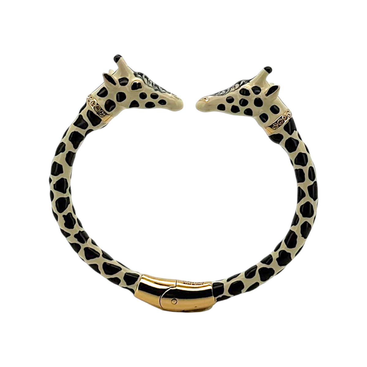 Micro Enamel Giraffe Bracelet with Dual Heads