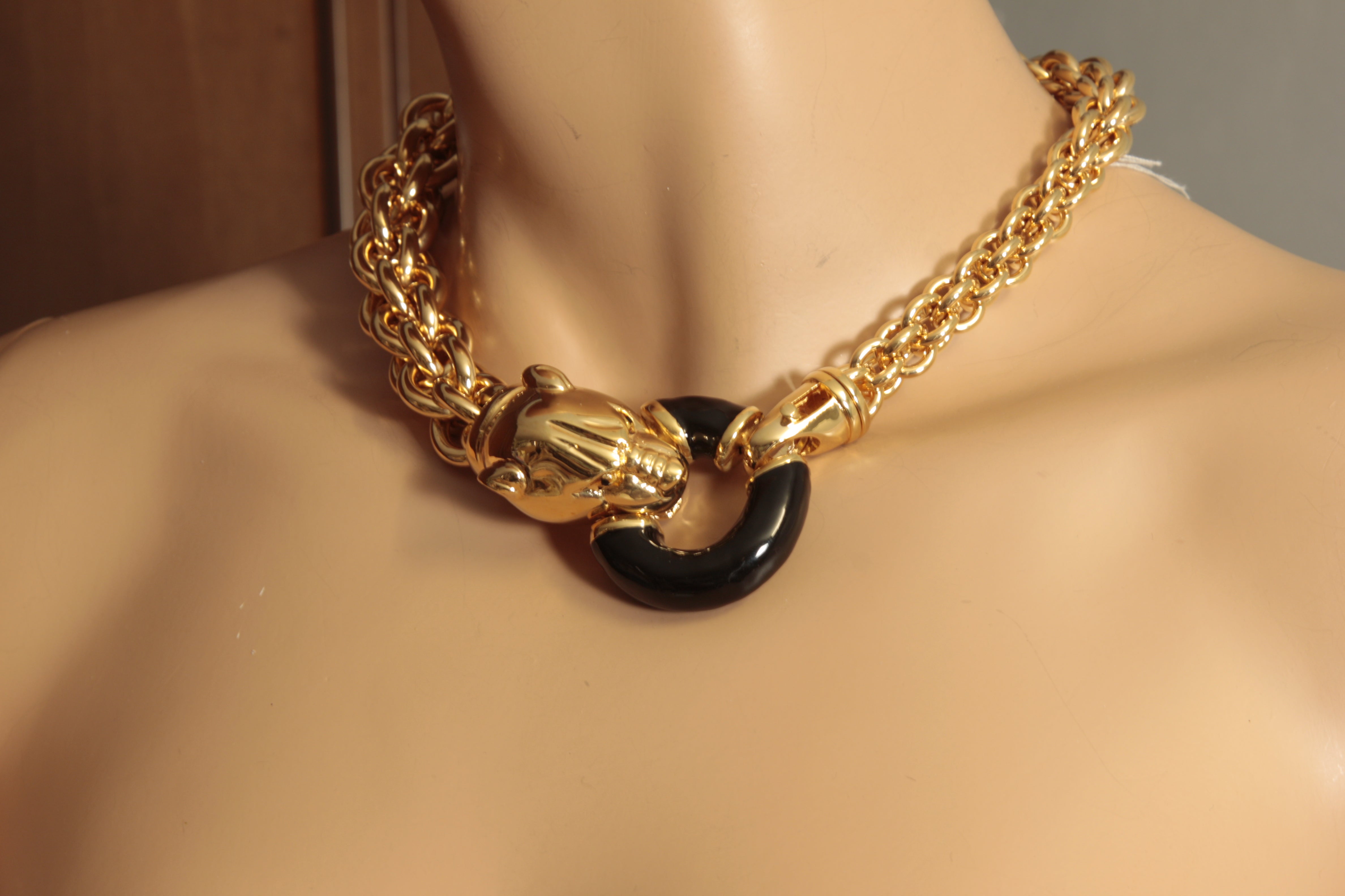 COLLAR DE CADENA DE PANTERA