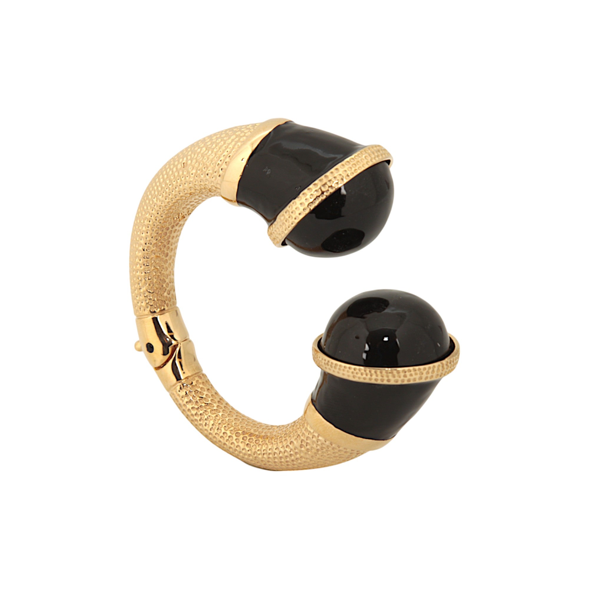 BLACK CABOCHON BRACELET