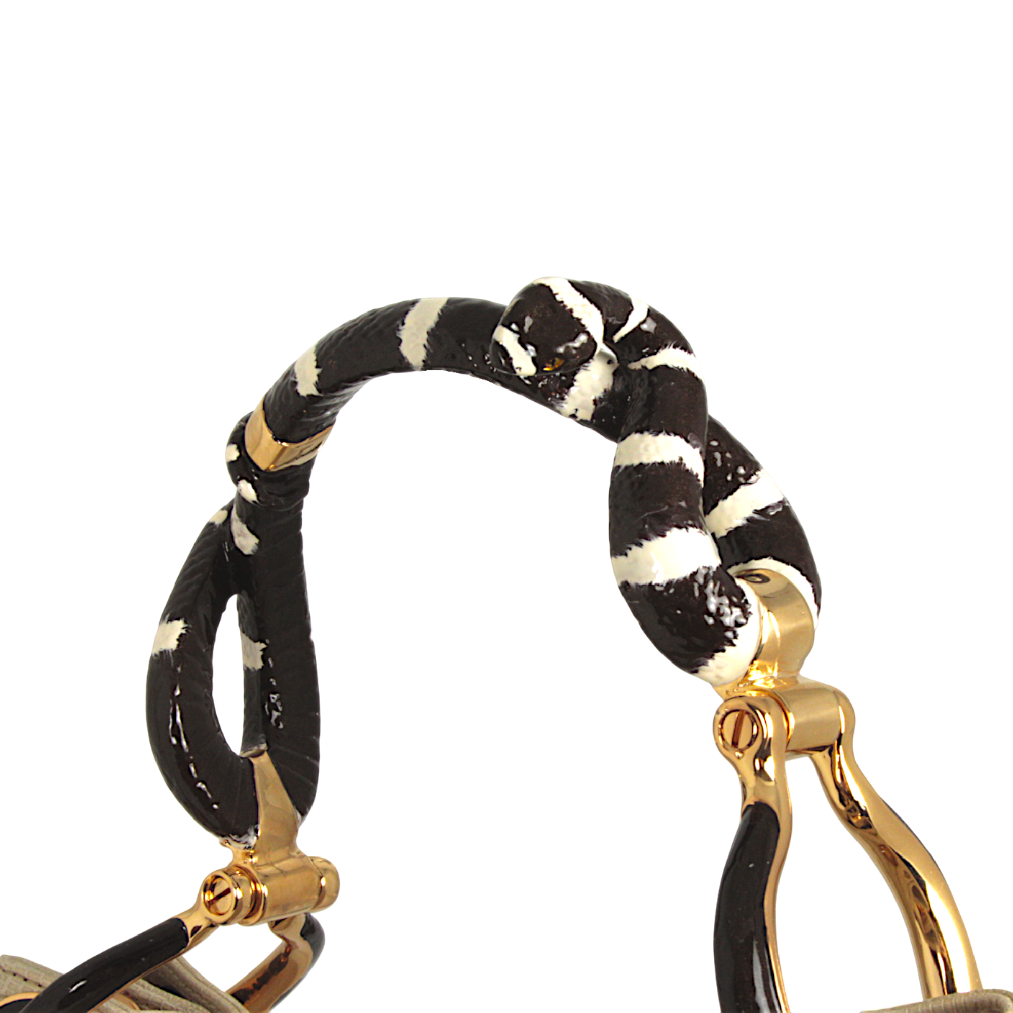 (PRE-ORDINE) BORSA PICCOLA A MANO GIALLA CON STAMPA SERPENTE E PELLE COCCODRILLO