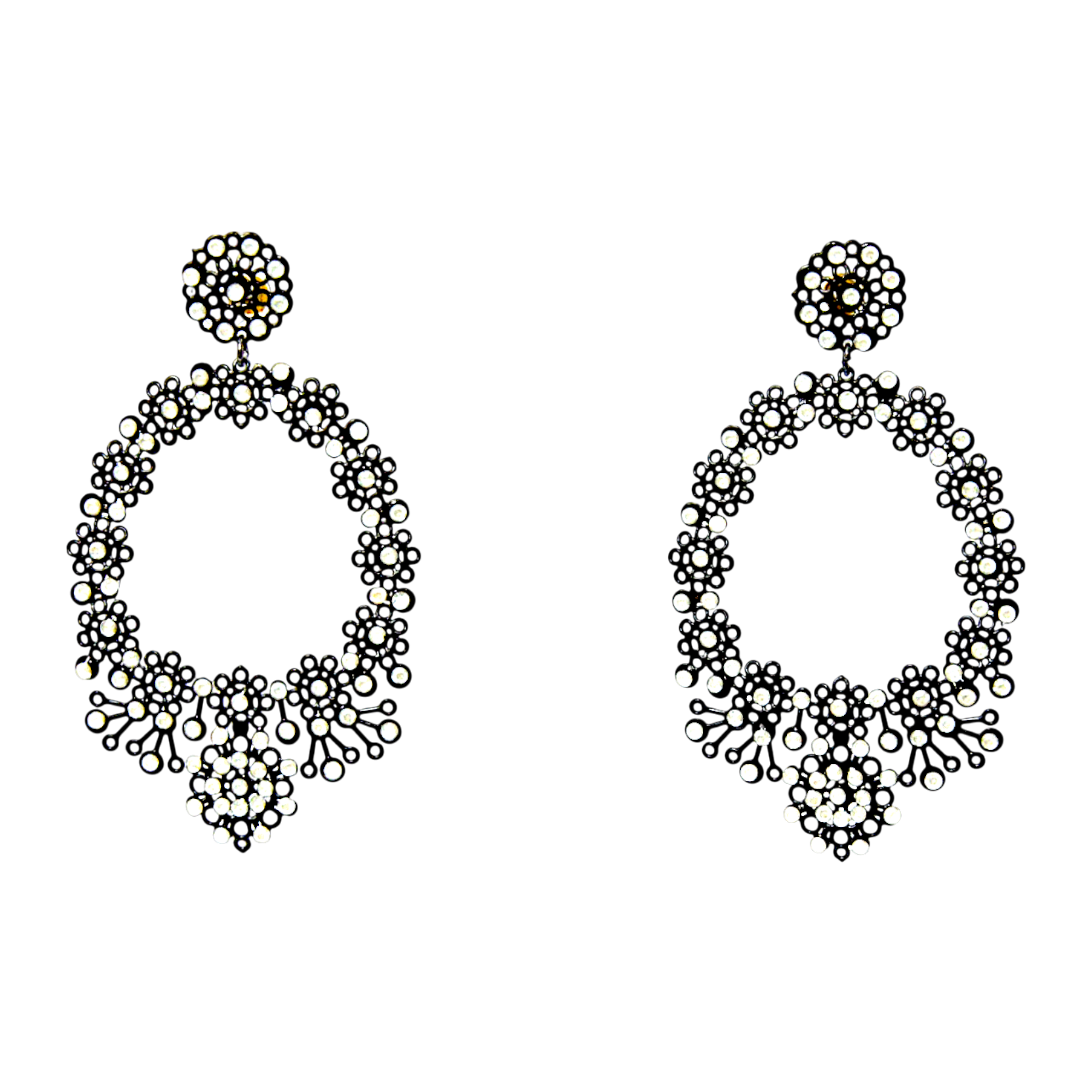 Merletti 02 Oval Earrings