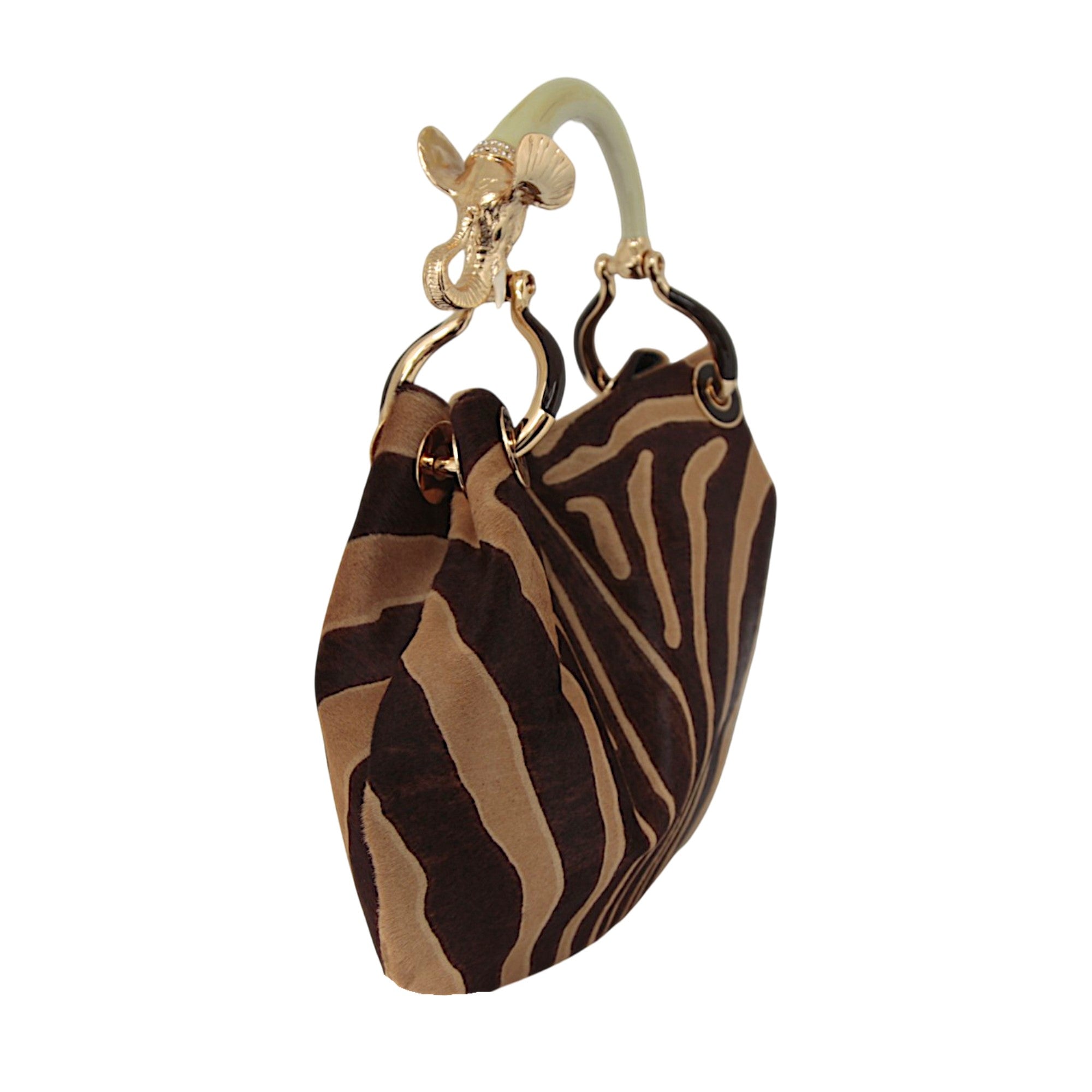 BOLSO PEQUEÑO ELEFANTE EN PIEL EFECTO PONY