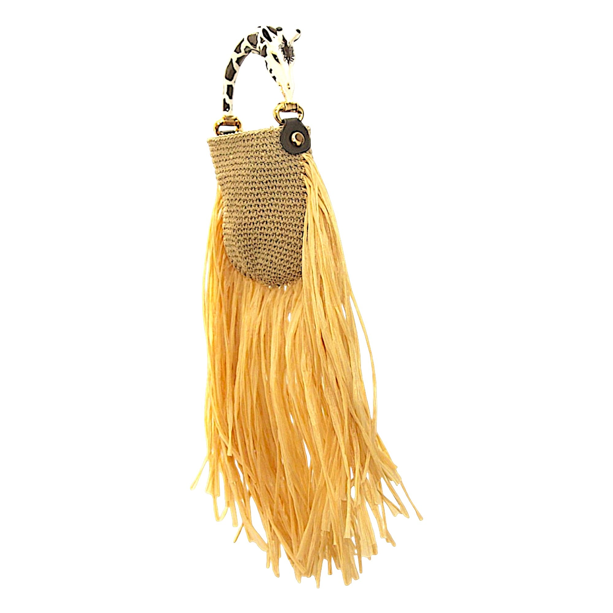 Riviera Fringe Bag – Giraffe Edition