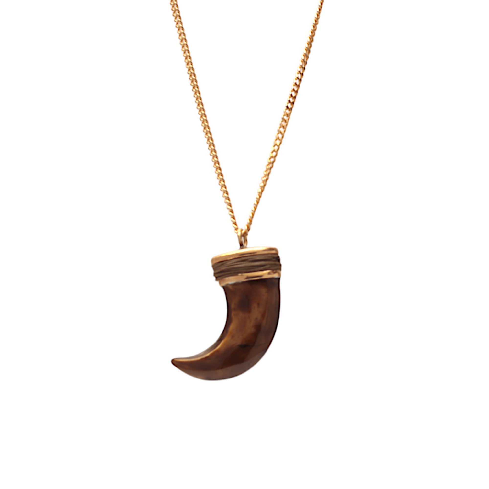 NECKLACE "ABU" BROWN