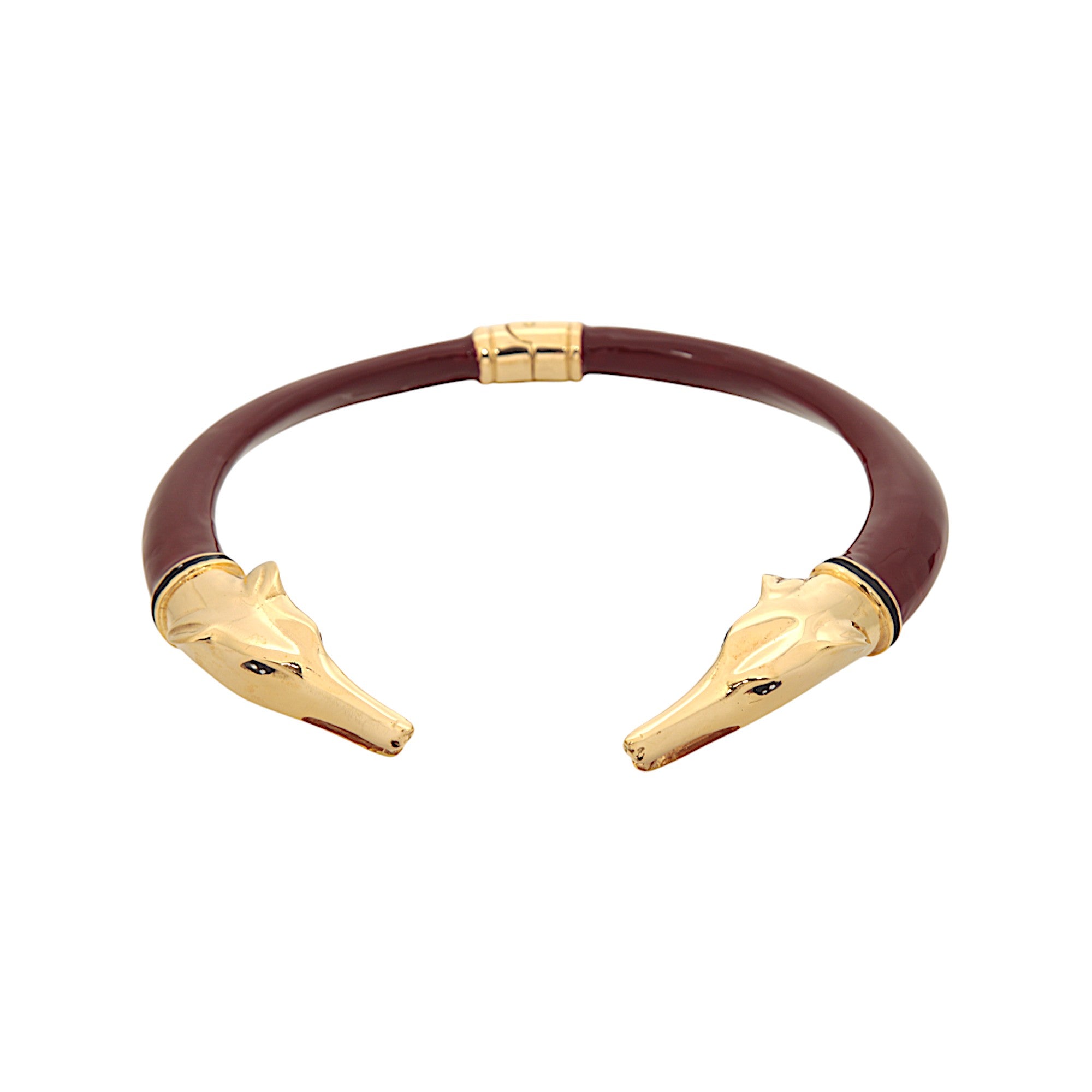 GREYHOND DOUBLE-HEADED NECKLACE