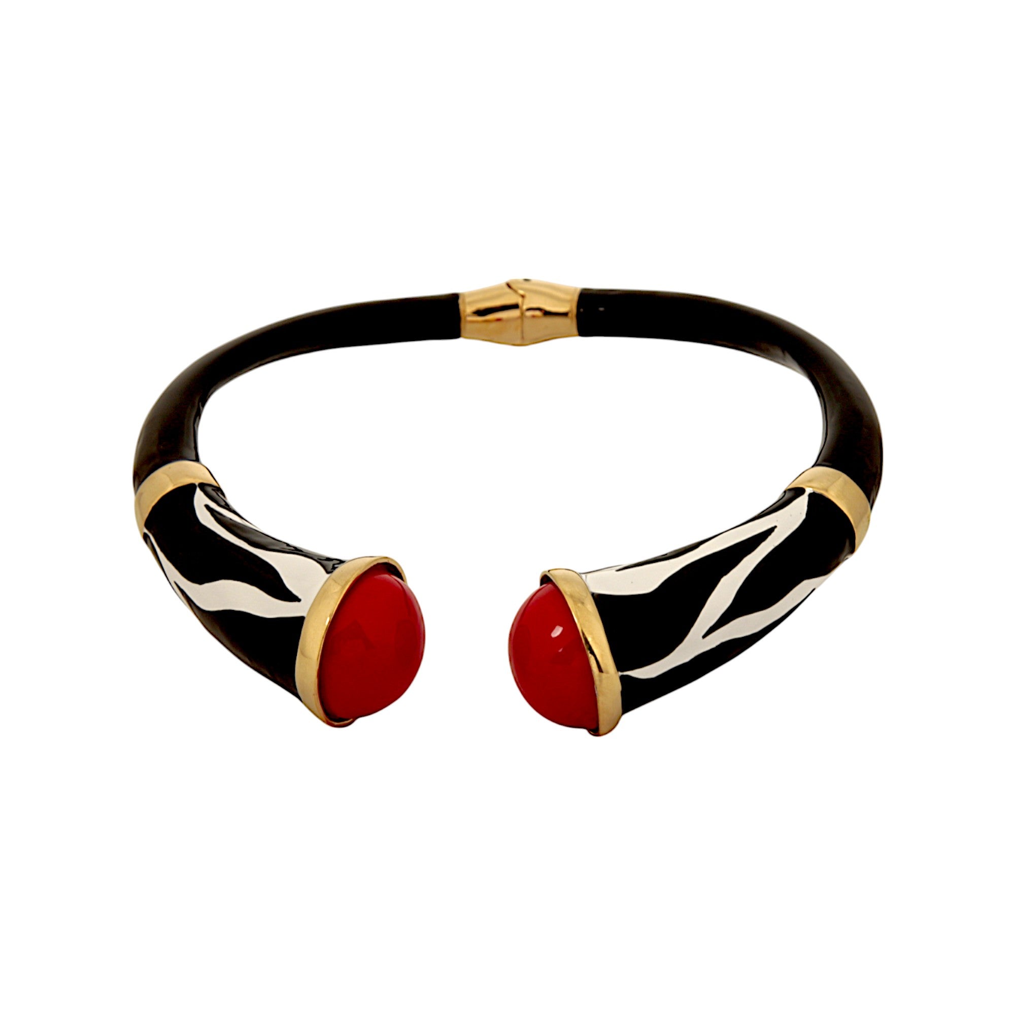 RED CABOCHON NECKLACE