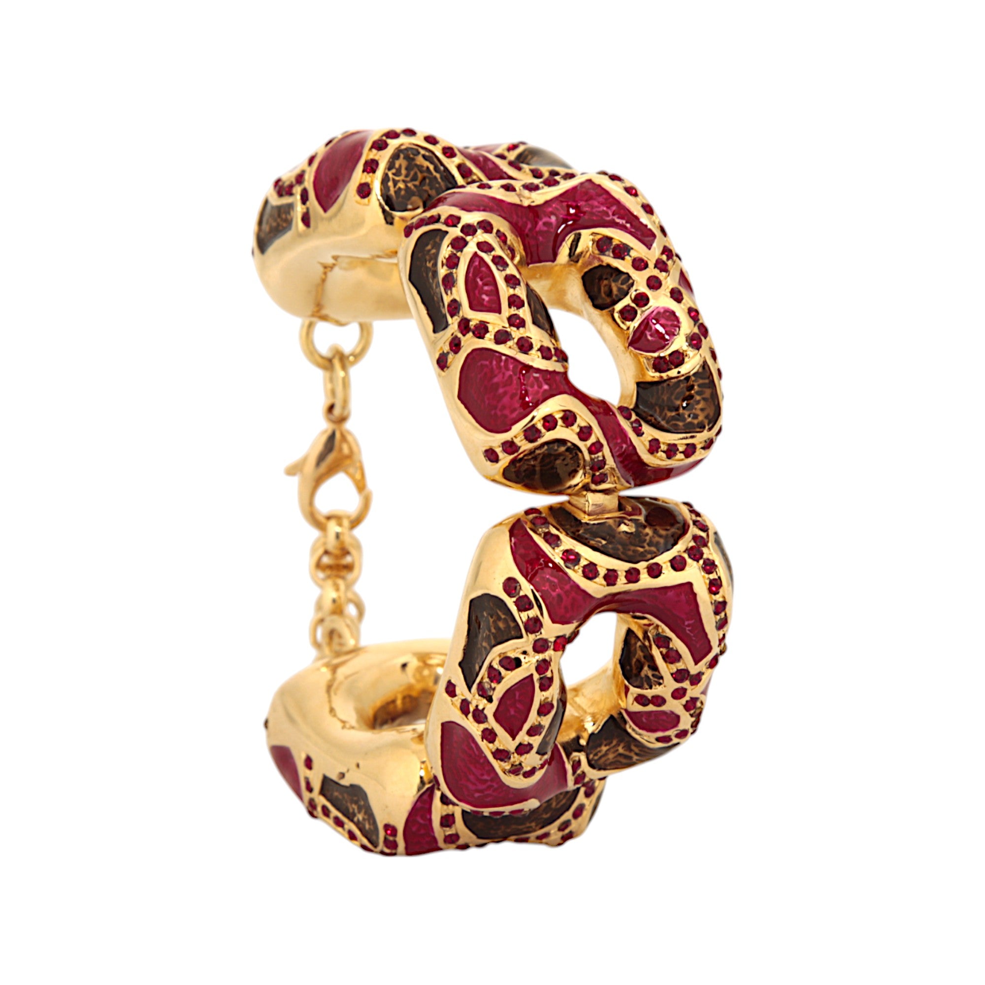 MOSAIC BRACELET BORDEAUX RED