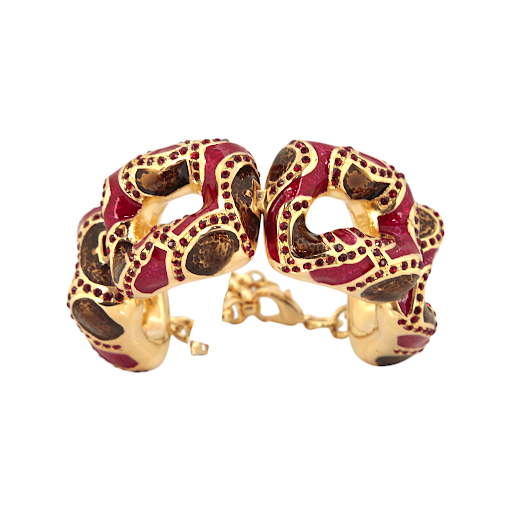 MOSAIC BRACELET BORDEAUX RED