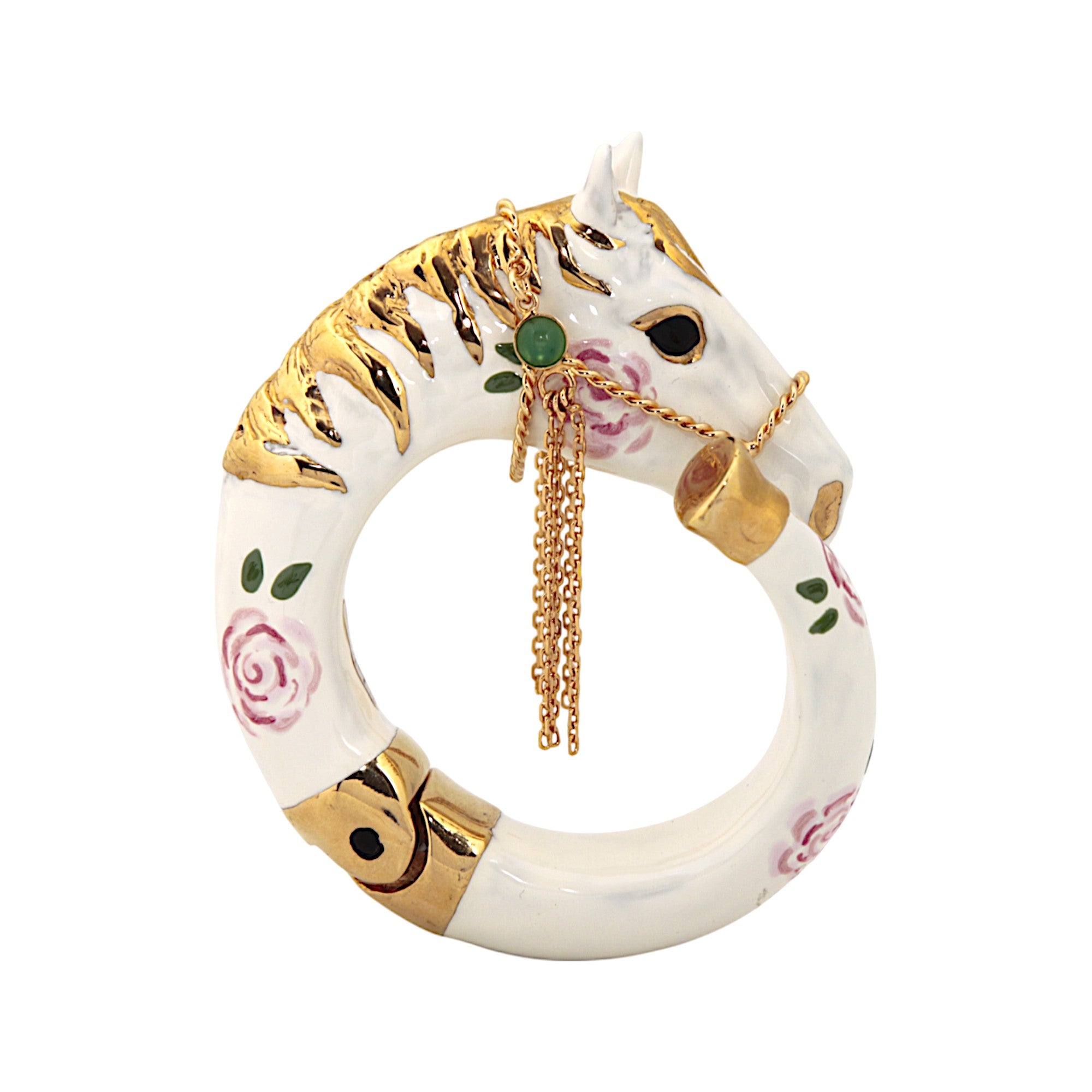 WHITE HORSE BRACELET L