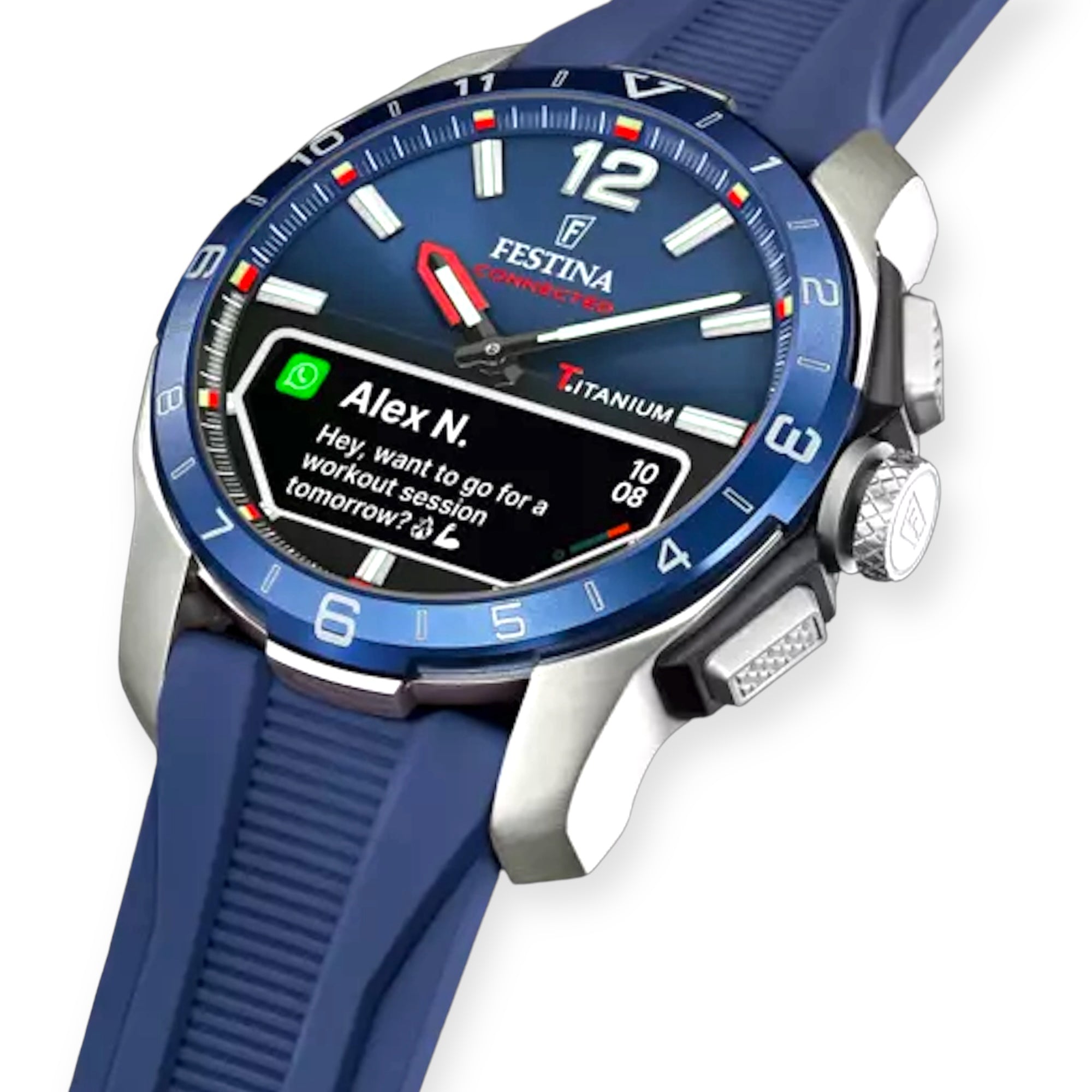 Orologio CONNECTED F23000/4 in titanio cinturino silicone