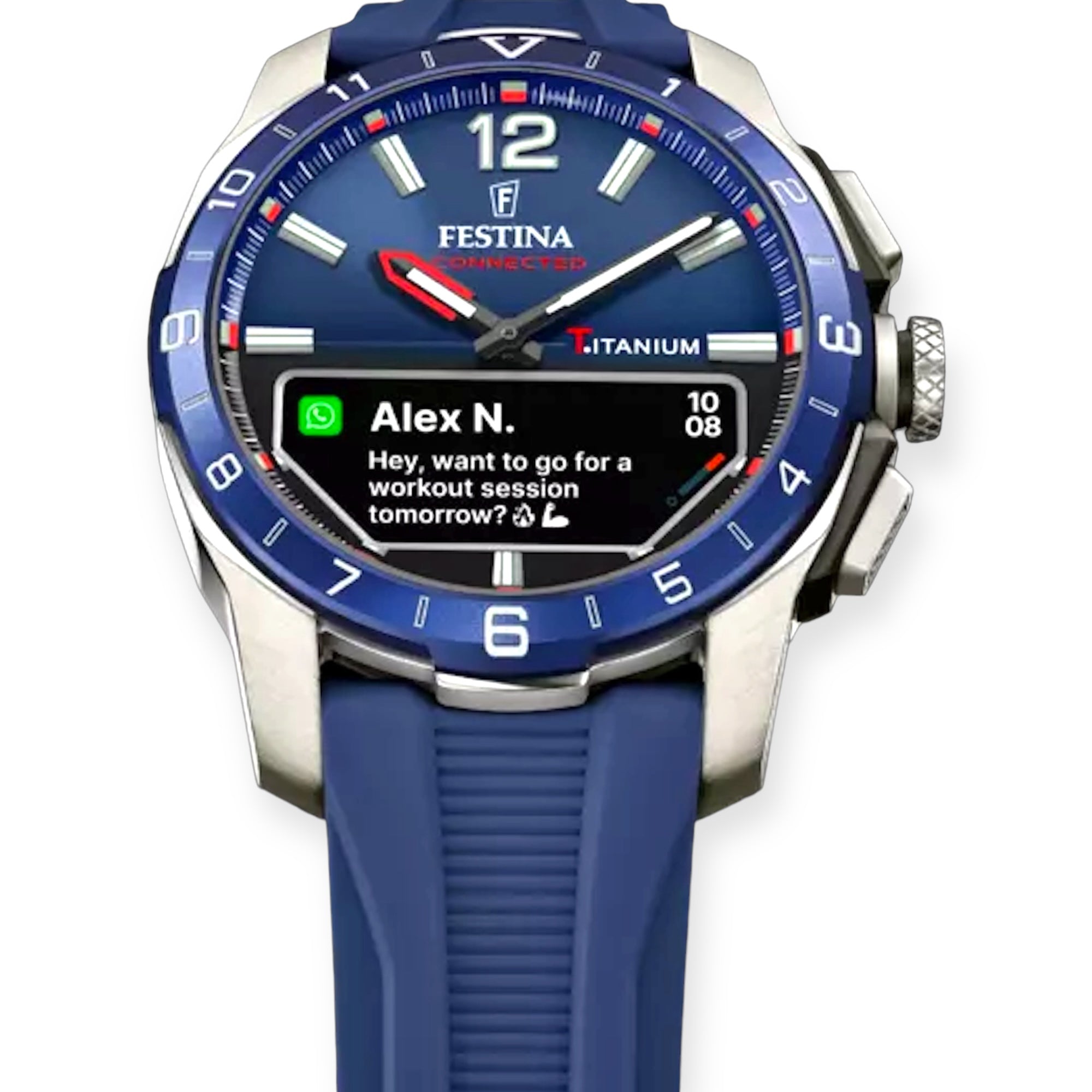 Orologio CONNECTED F23000/4 in titanio cinturino silicone