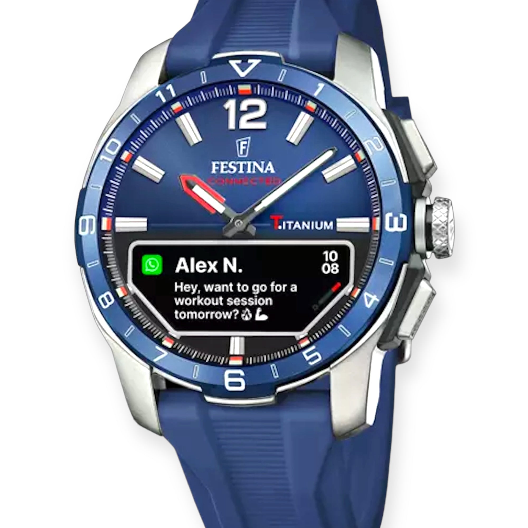 Orologio CONNECTED F23000/4 in titanio cinturino silicone