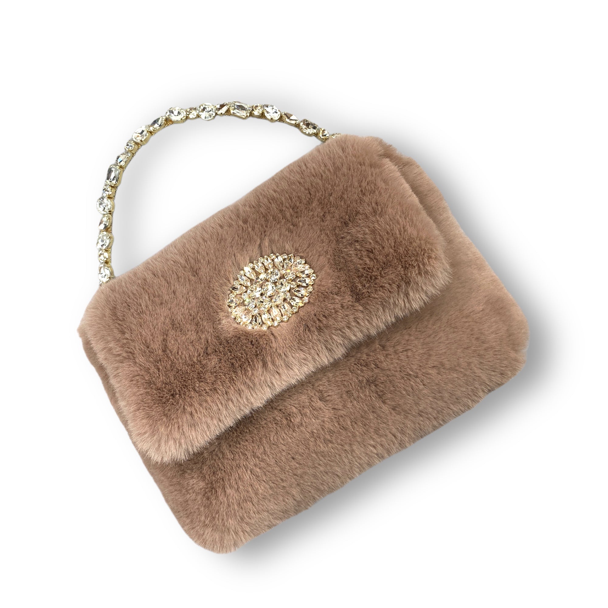 Bolso Victoria de piel sintética color rosa nude
