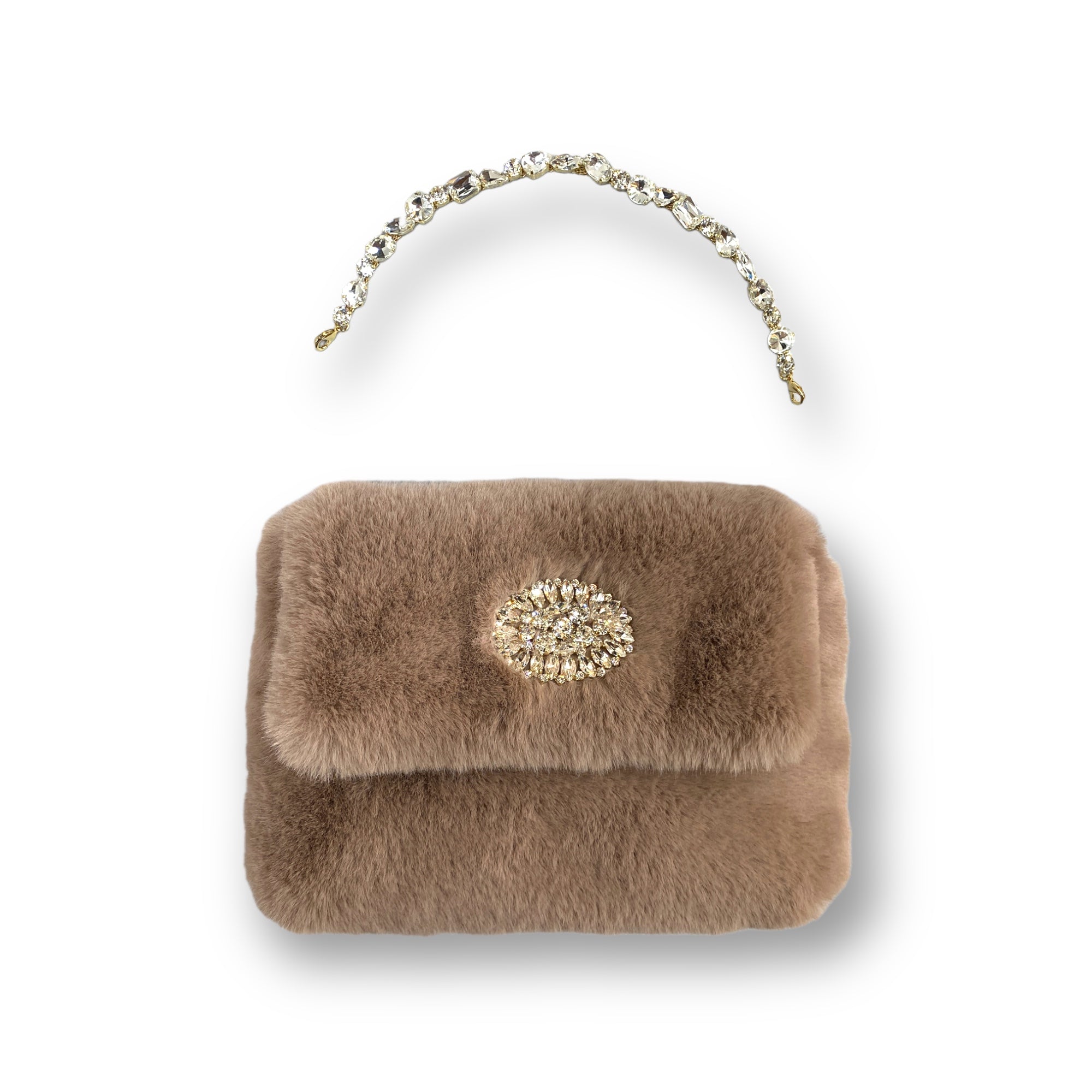 Bolso Victoria de piel sintética color rosa nude