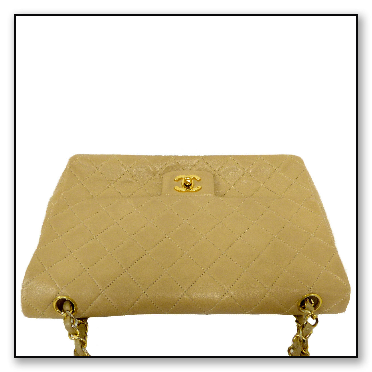 Chanel Cream Classic Flap