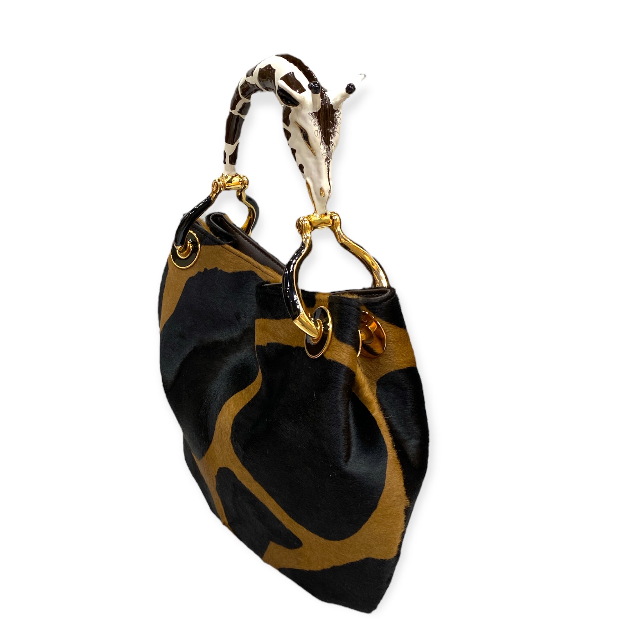LUXURY HANDBAGS COLLECTION Creart2 Made in Italy Precious handbag made in Italy with fine accessories made in polychrome enamels and exclusive hides, every bag is the result of an accurate handcraft manufacture that makes it unique. The "sculpture" handle is made of metal with 24 Kt Gold Plated parts and the enamel is…
