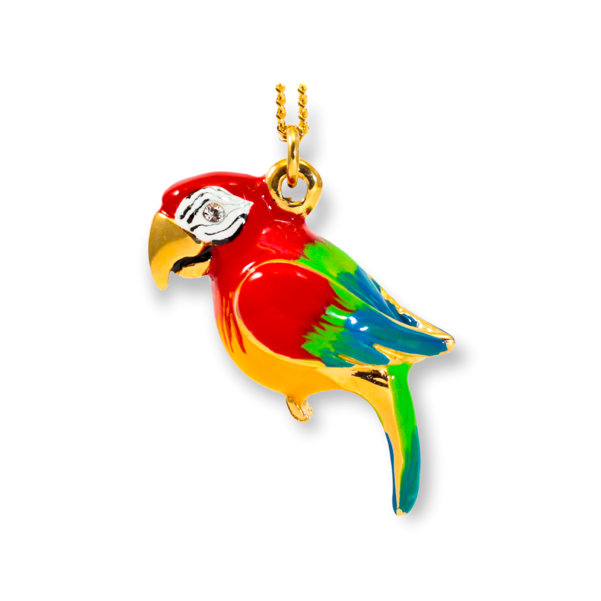 RED PARROT  NECKLACE