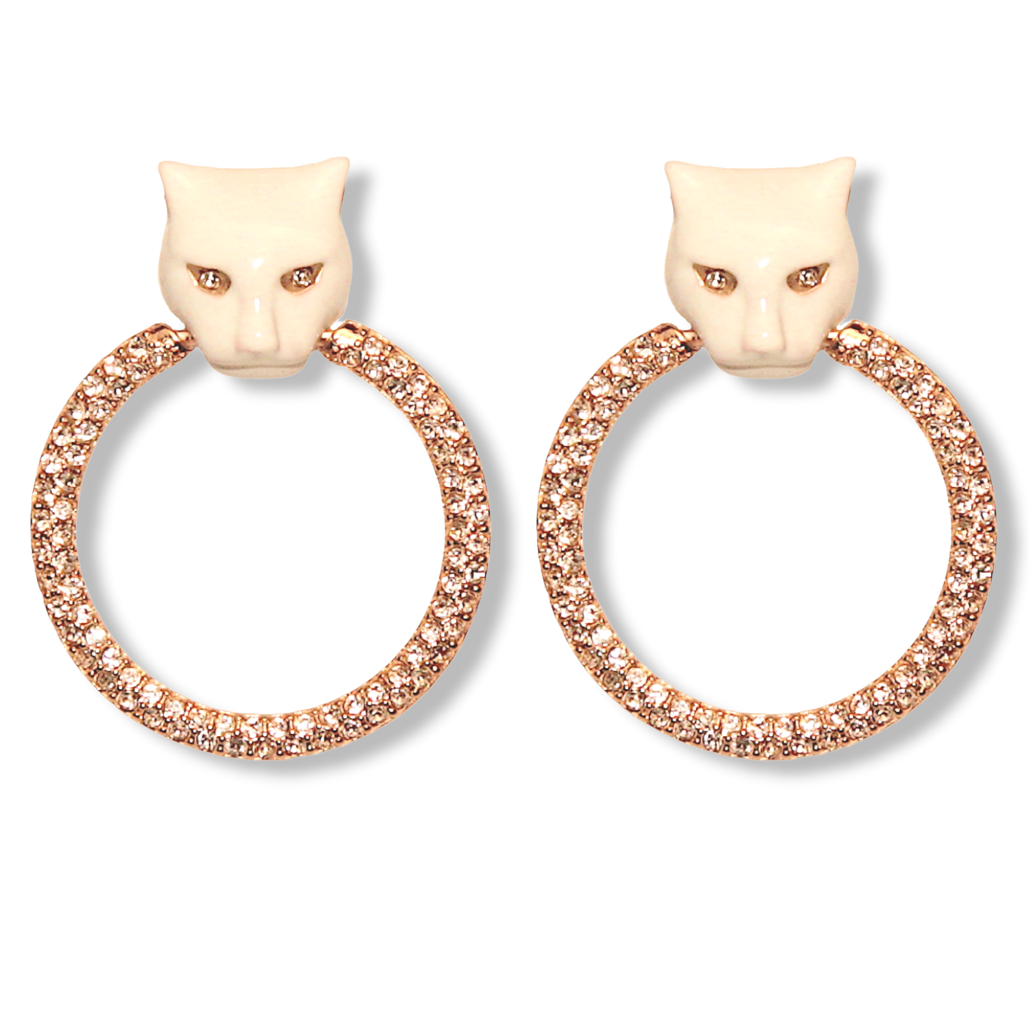 PENDIENTES PANTERA BLANCA MAXY