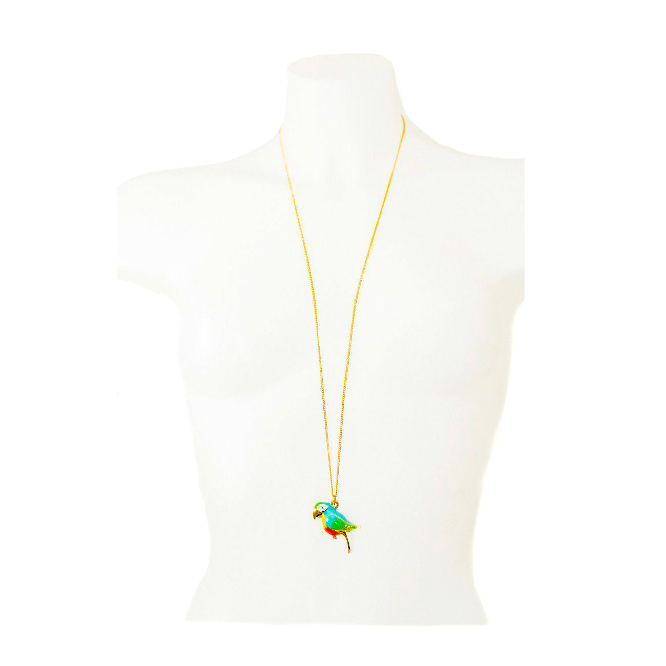 LIGHT BLUE PARROT NECKLACE