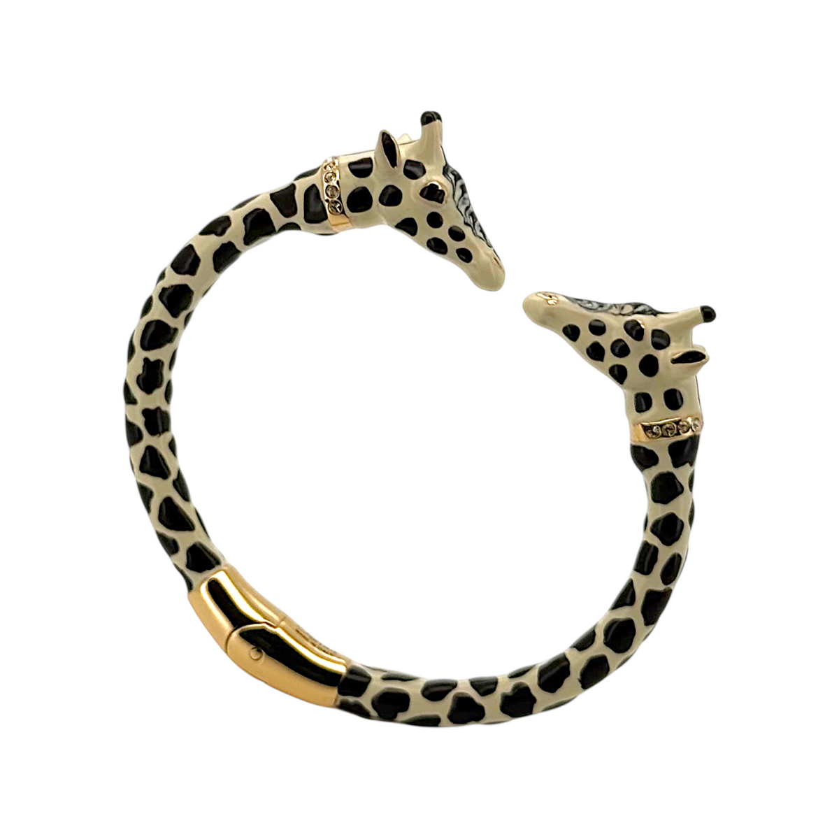 Micro Enamel Giraffe Bracelet with Dual Heads