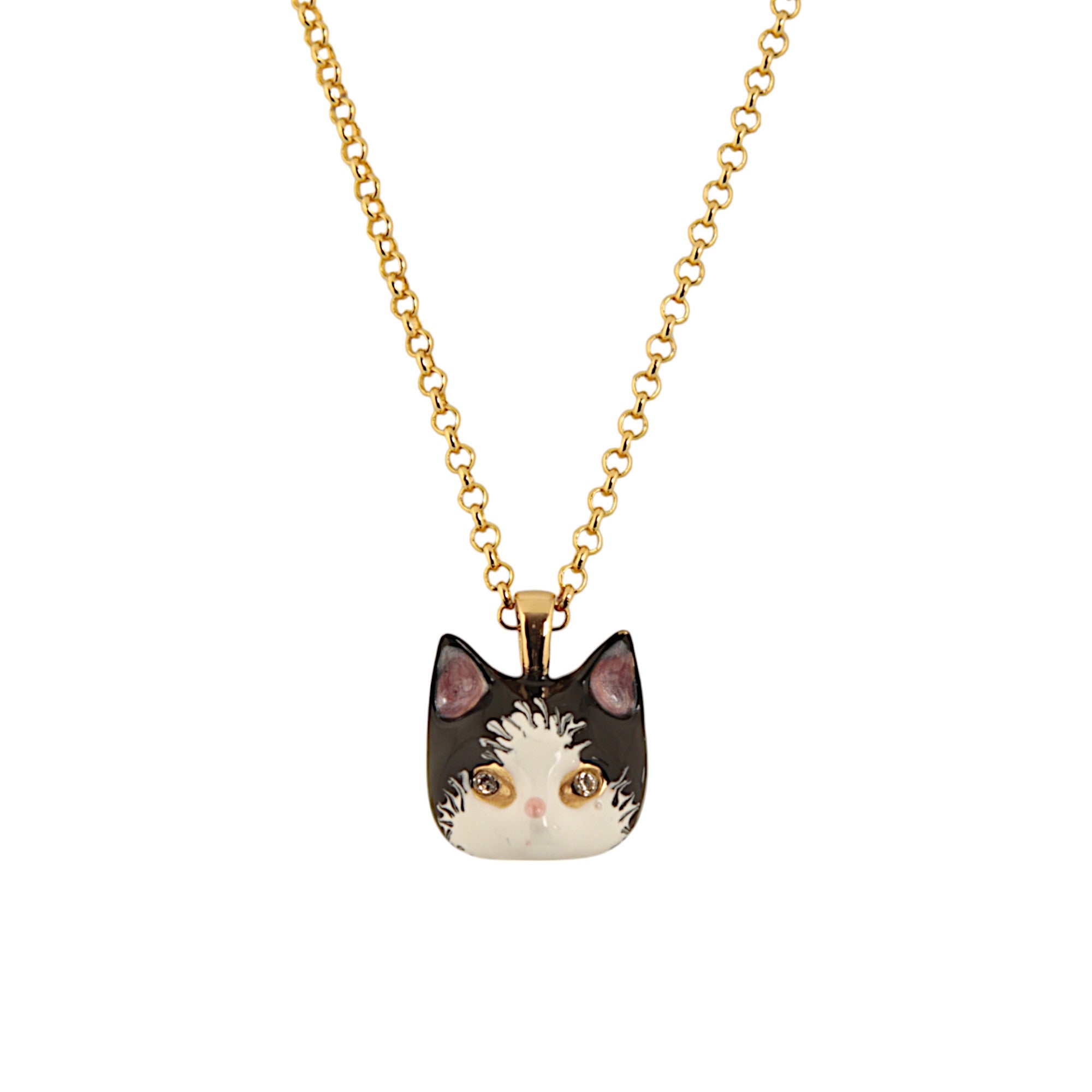 BLACK CAT NECKLACE