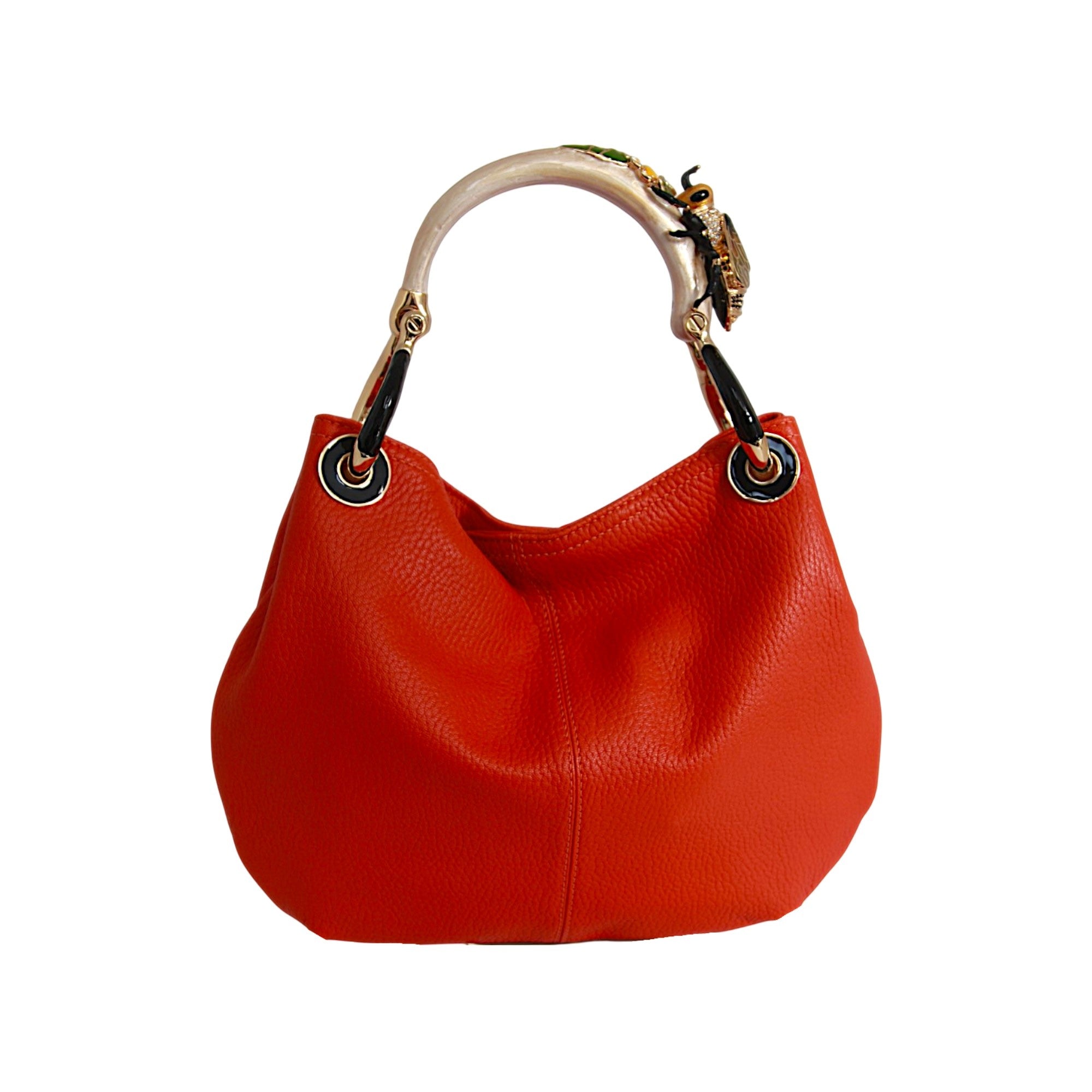 BOLSO PEQUEÑO BEE EN PIEL AMARILLA DE ALTA CALIDAD