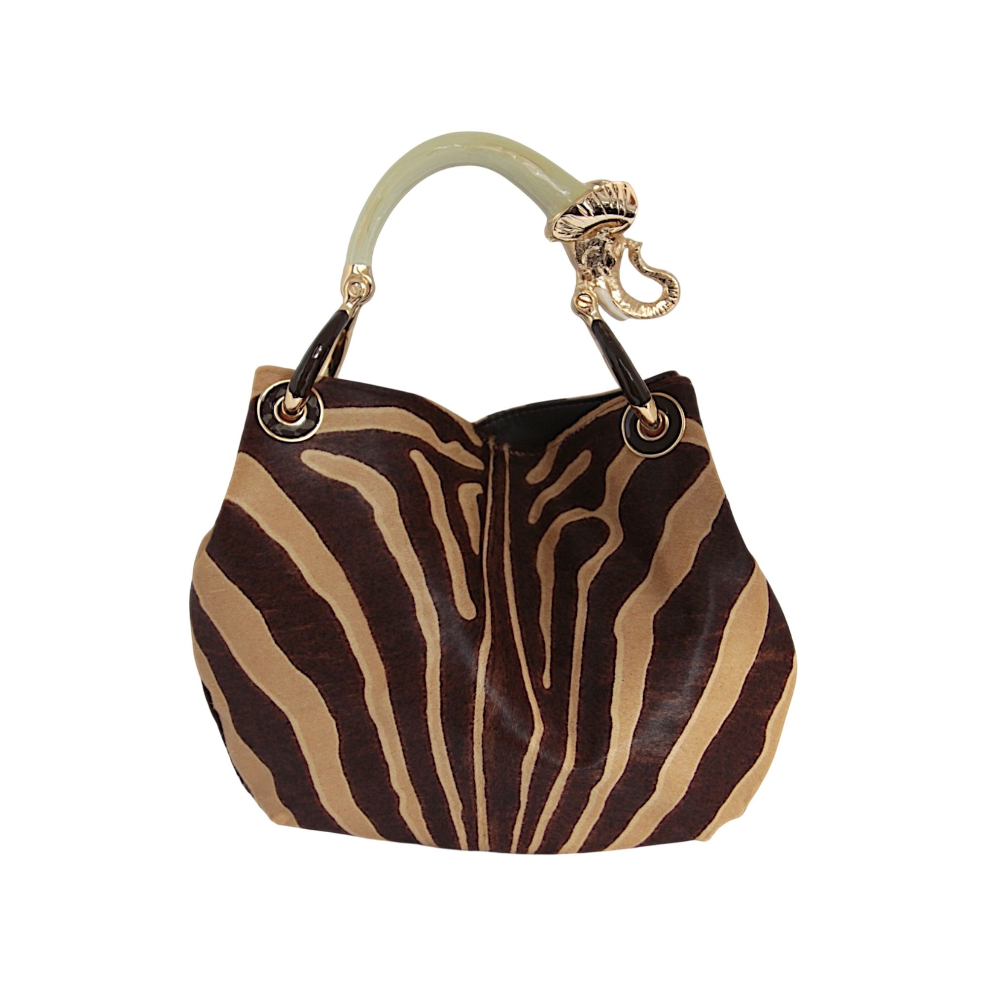 BOLSO PEQUEÑO ELEFANTE EN PIEL EFECTO PONY
