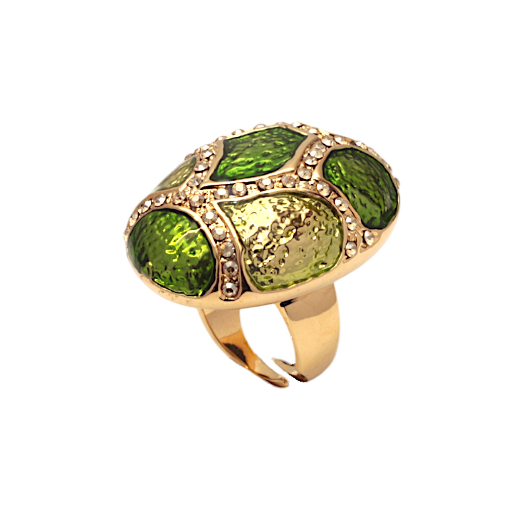 MOSAIC RING GREEN