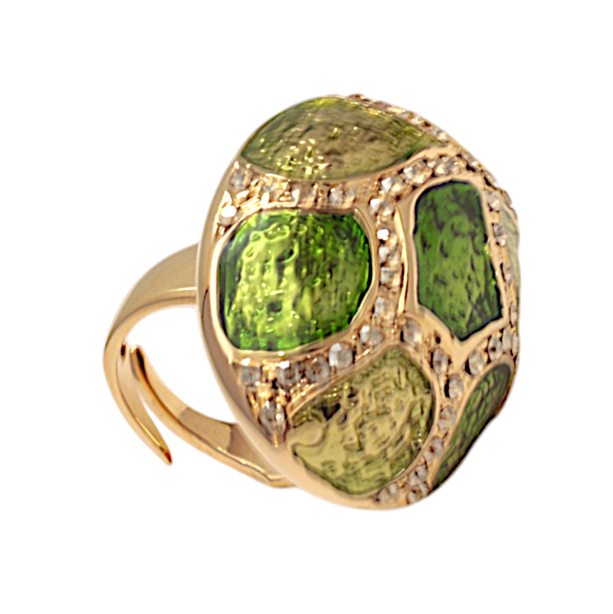 MOSAIC RING GREEN