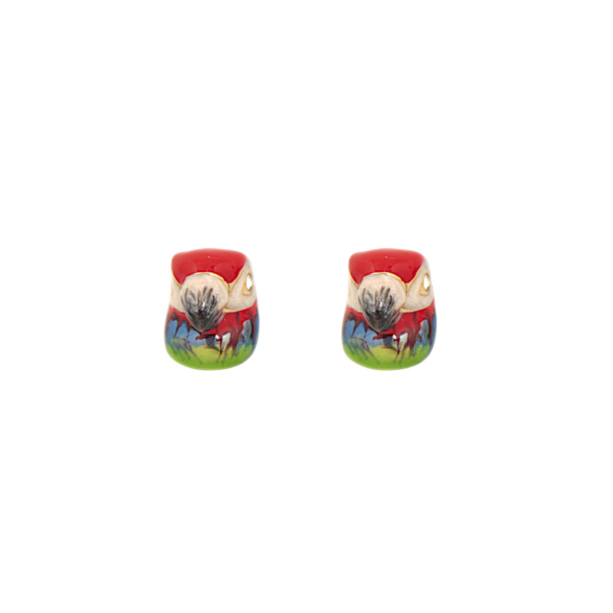 RED PARROT EARRINGS