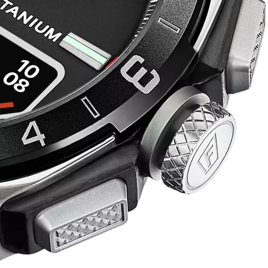 Orologio CONNECTED  F23000/4 in titanio cinturino silicone nero