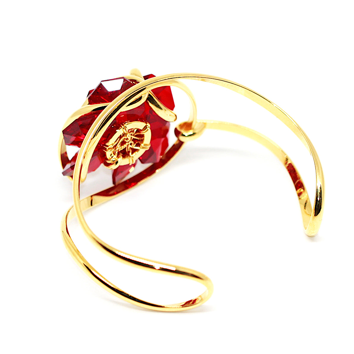 BRACCIALE CON FIORI ROSSI