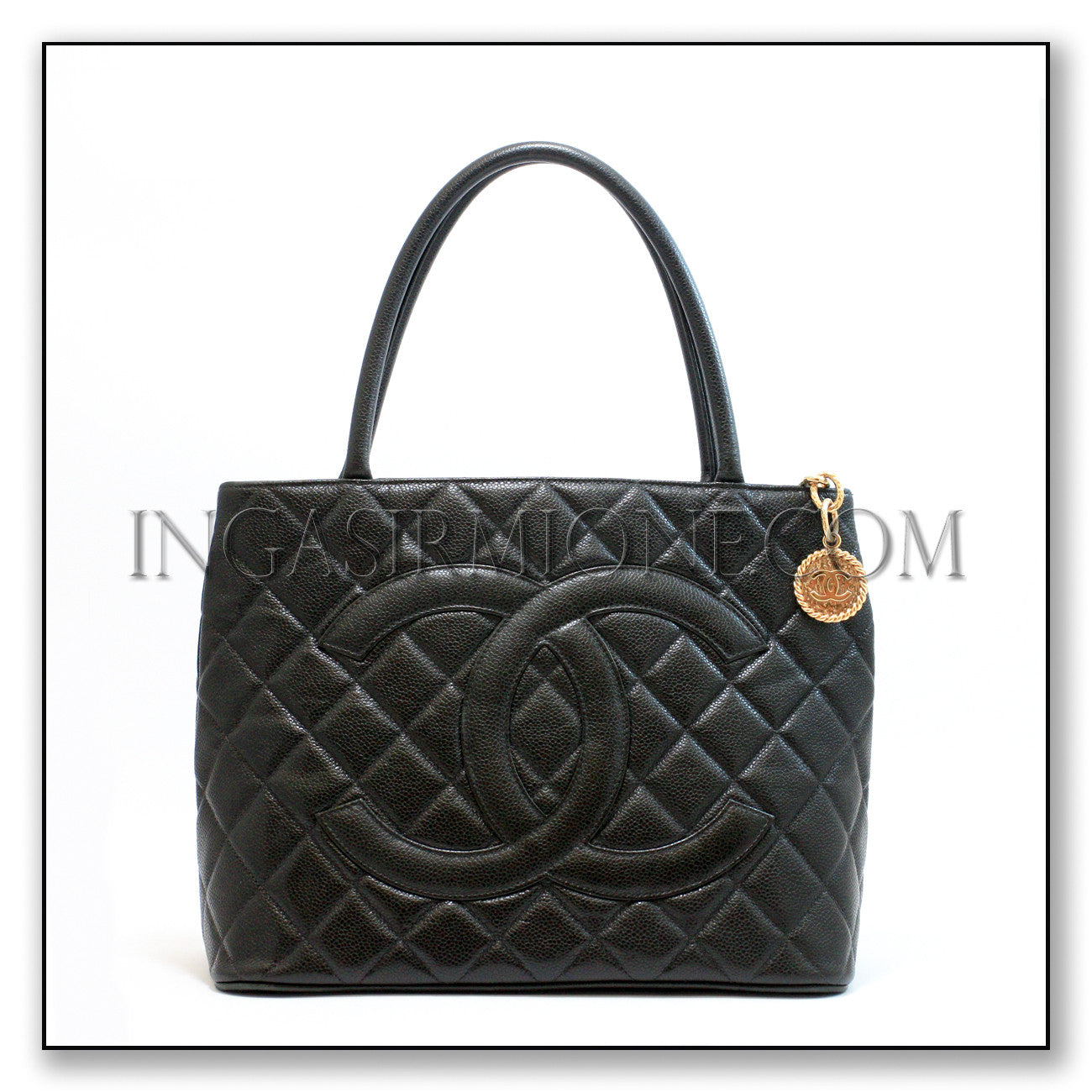 CHANEL Classic Quilted  Shopper Tote Bag